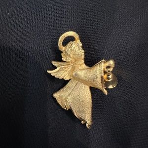 Gold tone Angel Pin Made in the USA